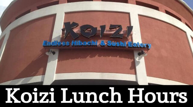 koizi lunch hours